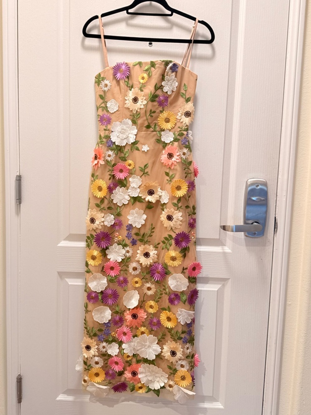Helsi Gemma 3D floral Embroidered Midi Dress in Multi Size XS NWT - Picture 3 of 7